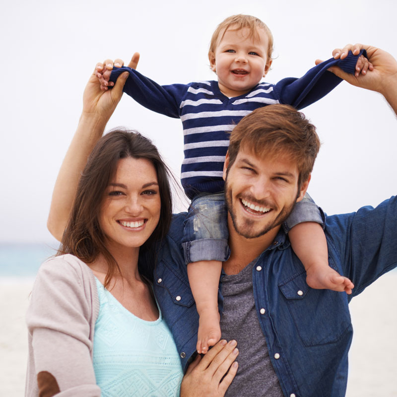 family smiling